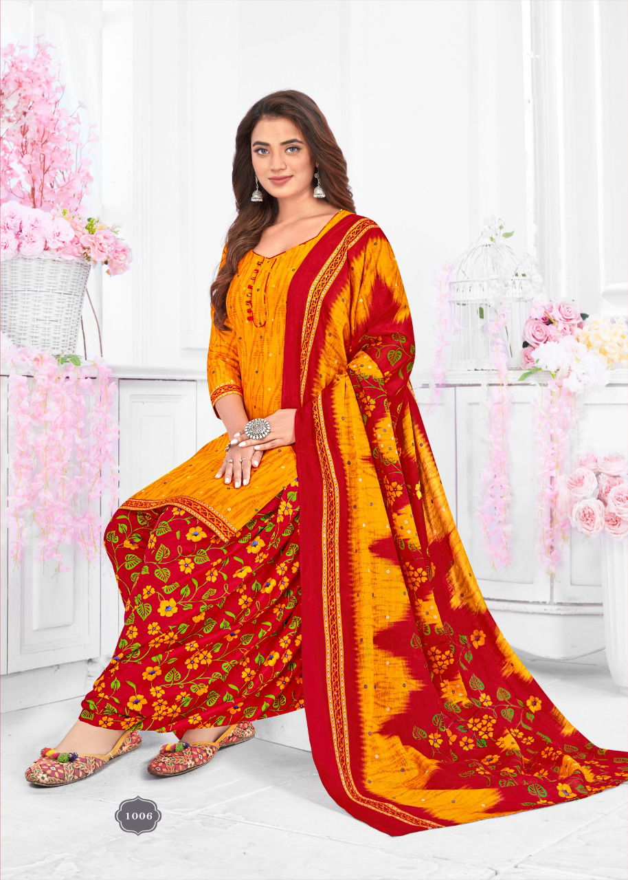 Kesariya Patiyala Vol 1 Printed Cotton Dress Material Catalog